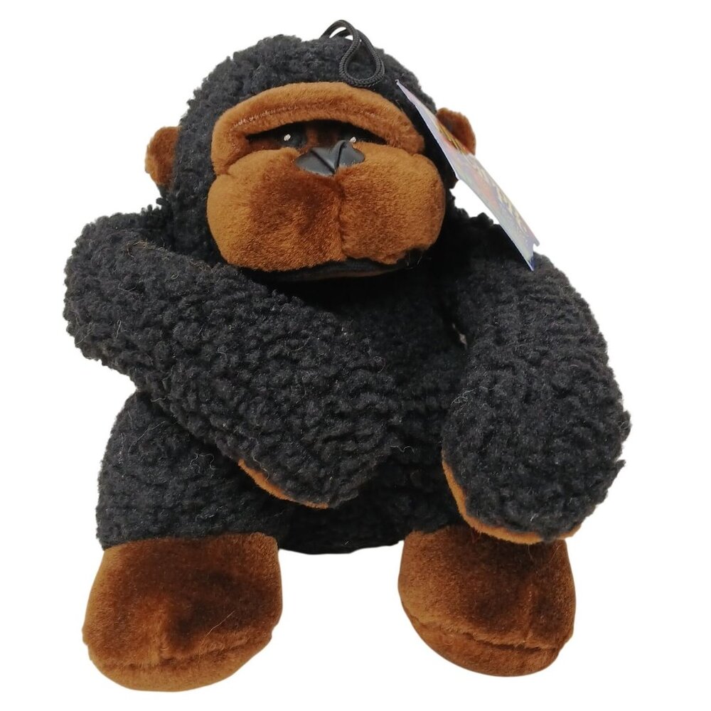 ToyShoppe Lovables Plush Black Fleece Gorilla Dog Toy w/Tag No Sound #S1B